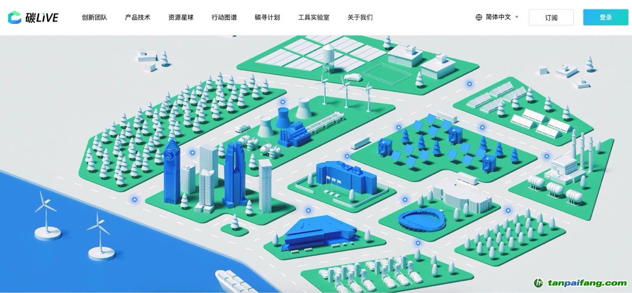 “碳LIVE”社區(qū)網(wǎng)頁(yè)截圖。圖片由騰訊公司提供